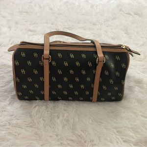 Dooney & Bourke Brown Leather Barrel Bag